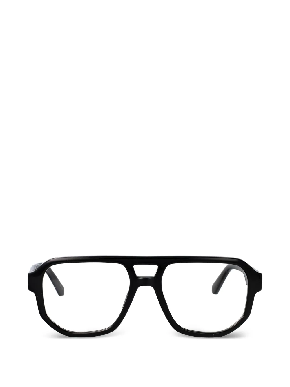 Calvin Klein Jeans pilot-frame geometric glasses - Schwarz