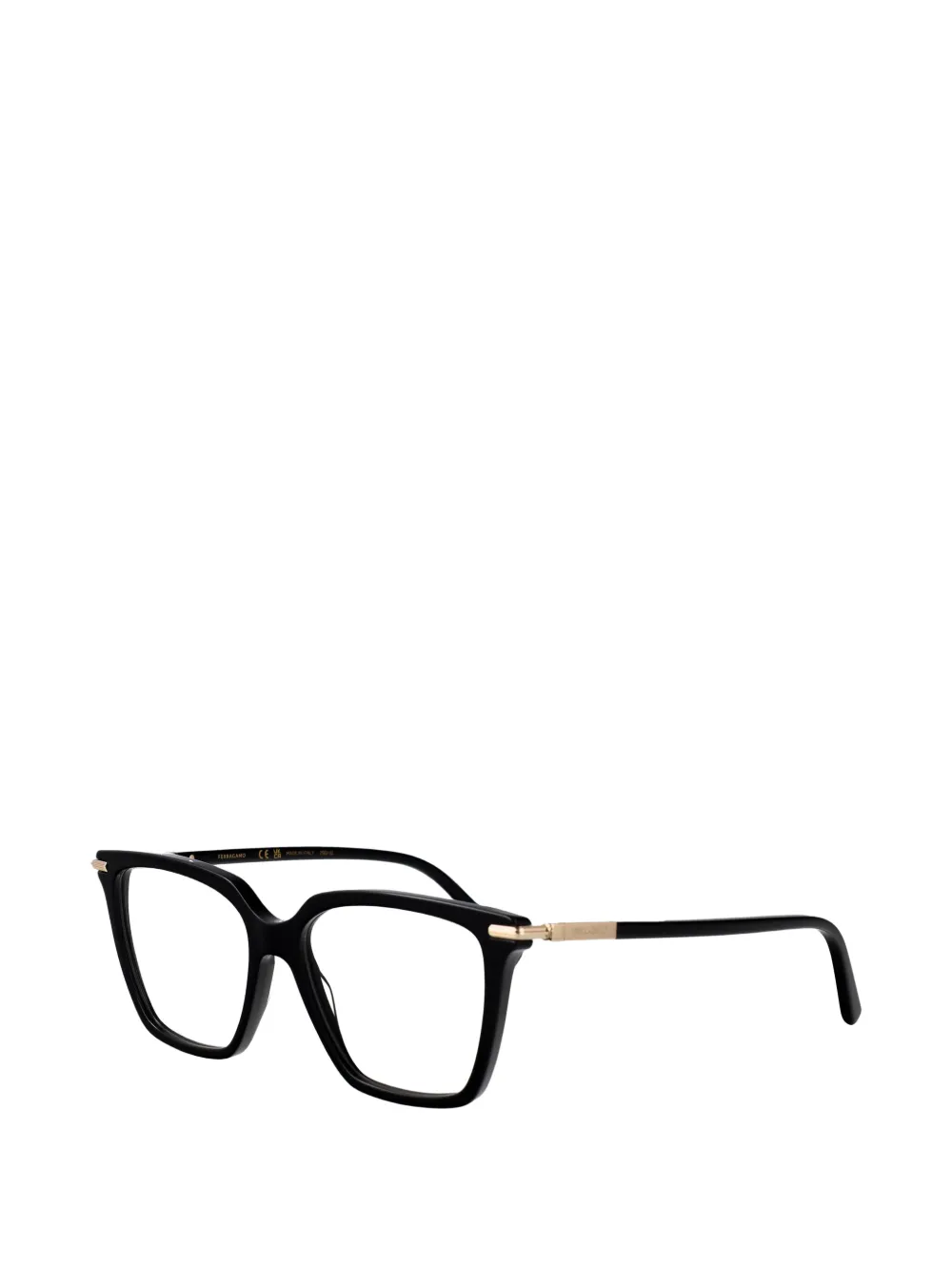 Ferragamo Eyewear SF3038 bril met gegraveerd logo Zwart