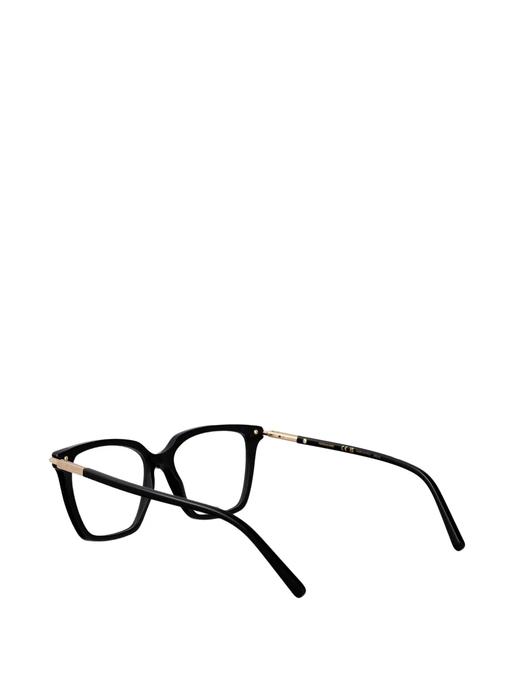 Ferragamo Eyewear SF3038 bril met gegraveerd logo Zwart