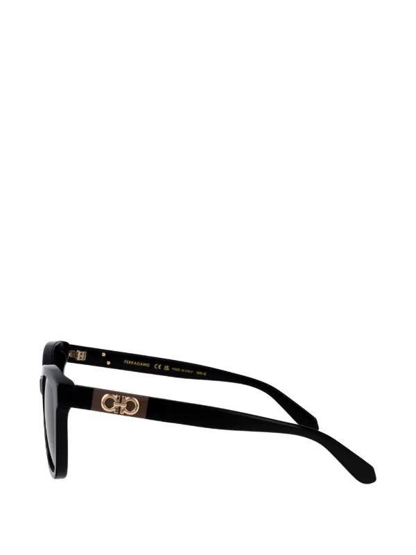 Ferragamo Eyewear Gancini square-frame Sunglasses | ブラック