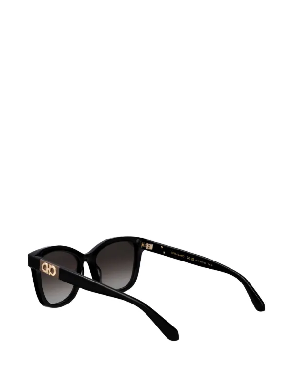 Ferragamo Eyewear Gancini square-frame Sunglasses | ブラック