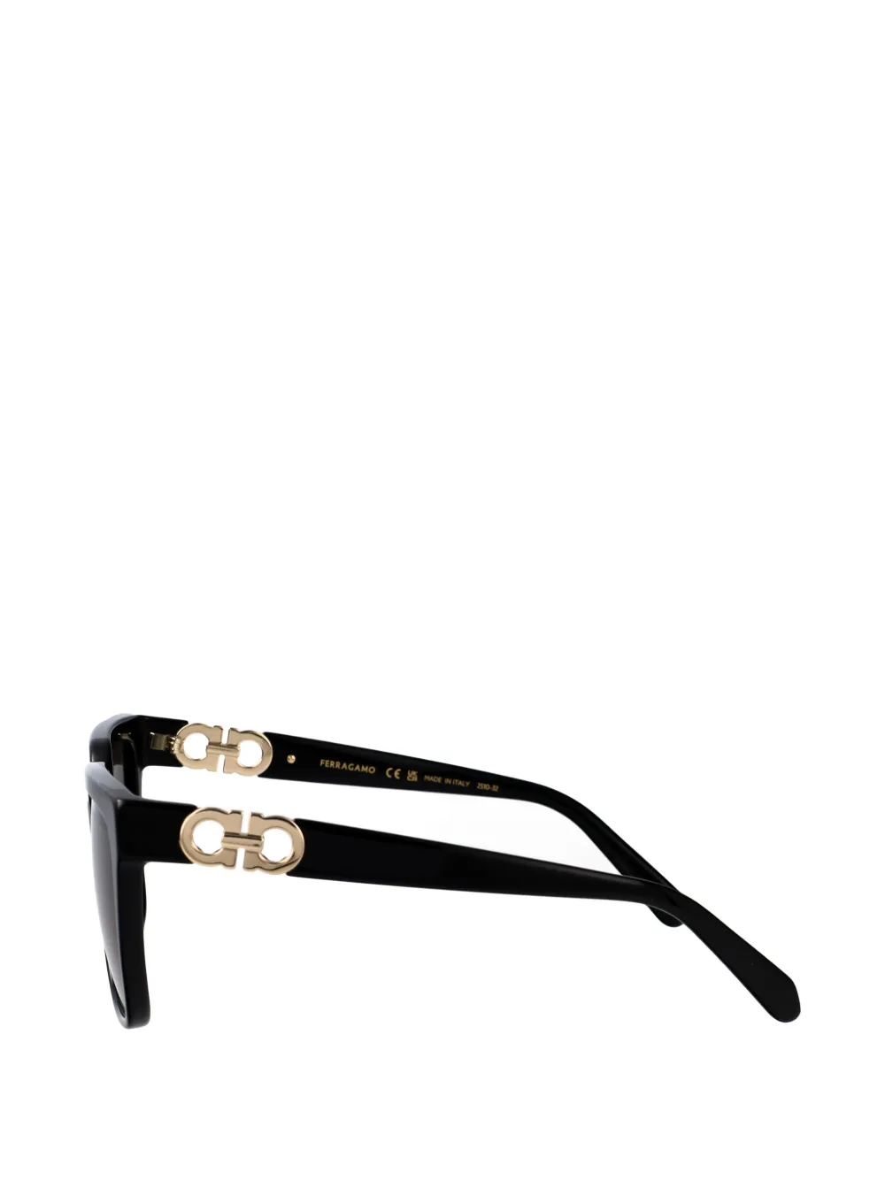 Ferragamo Eyewear SF2109S Gancini zonnebril Zwart