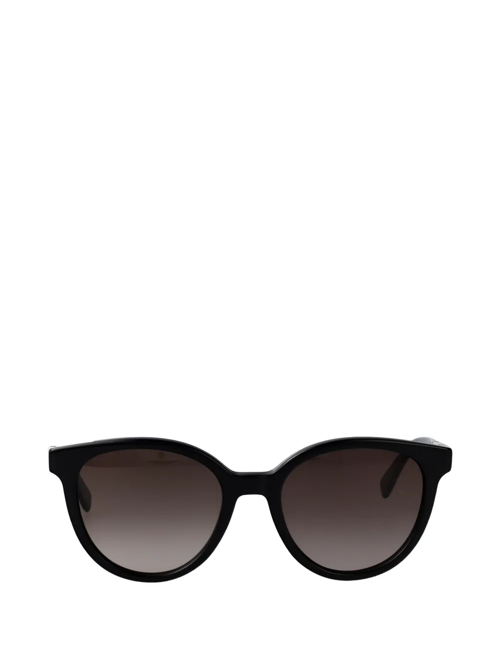 Longchamp logo-plaque round-frame sunglasses - Nero