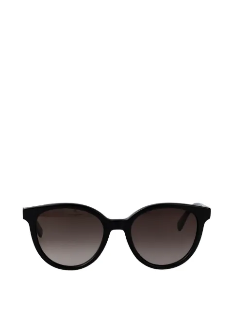 Longchamp logo-plaque round-frame sunglasses
