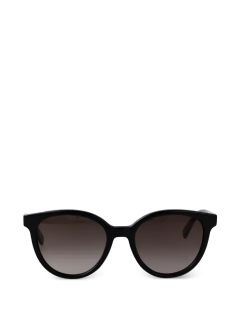Longchamp logo标牌圆框太阳眼镜
