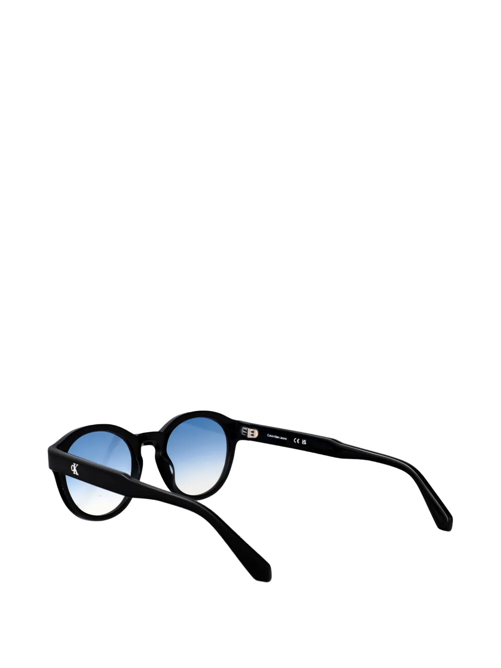 Calvin Klein Jeans Zonnebril met rond montuur Zwart