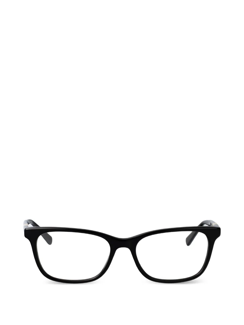 Longchamp logo-plaque square-frame glasses - Schwarz