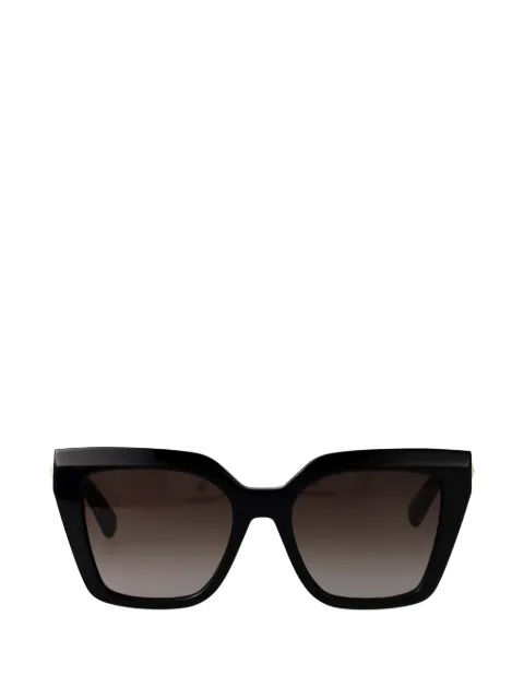Longchamp square-frame bamboo-detail sunglasses