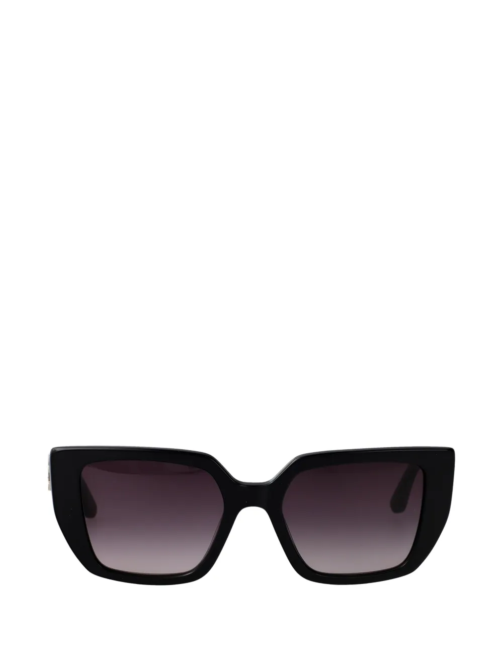 Karl Lagerfeld logo-plaque geometric-frame sunglasses - Nero
