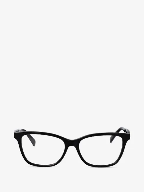 Longchamp lentes con armazón cuadrada y placa del logo
