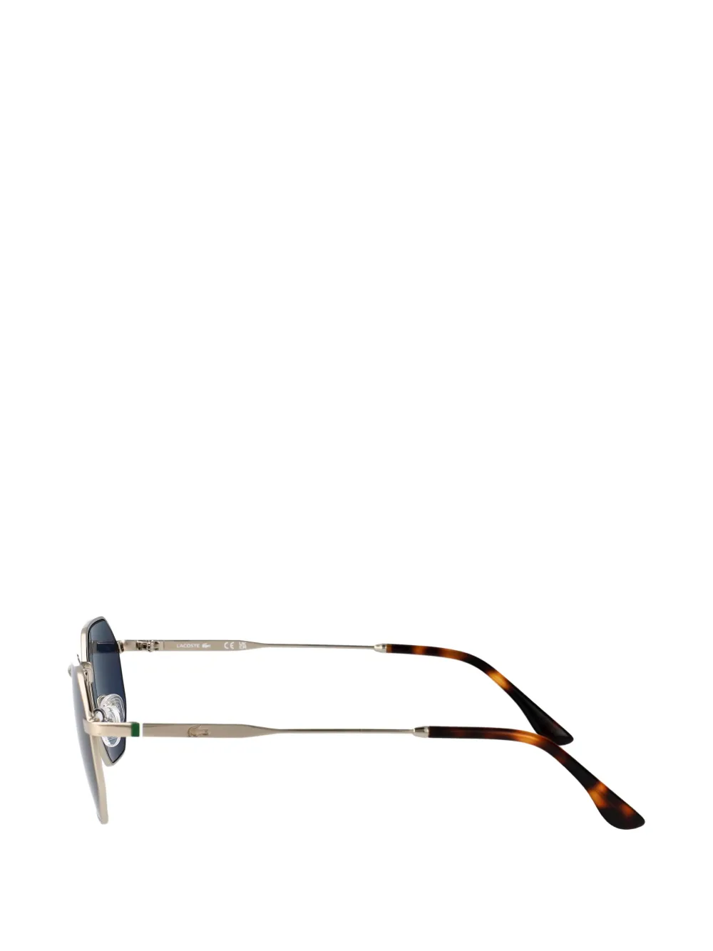 Lacoste Zonnebril met geometrisch montuur Zilver