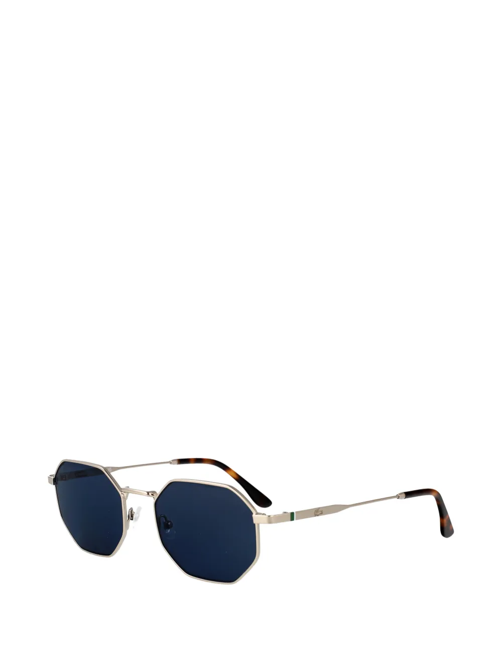 Lacoste Zonnebril met geometrisch montuur Zilver