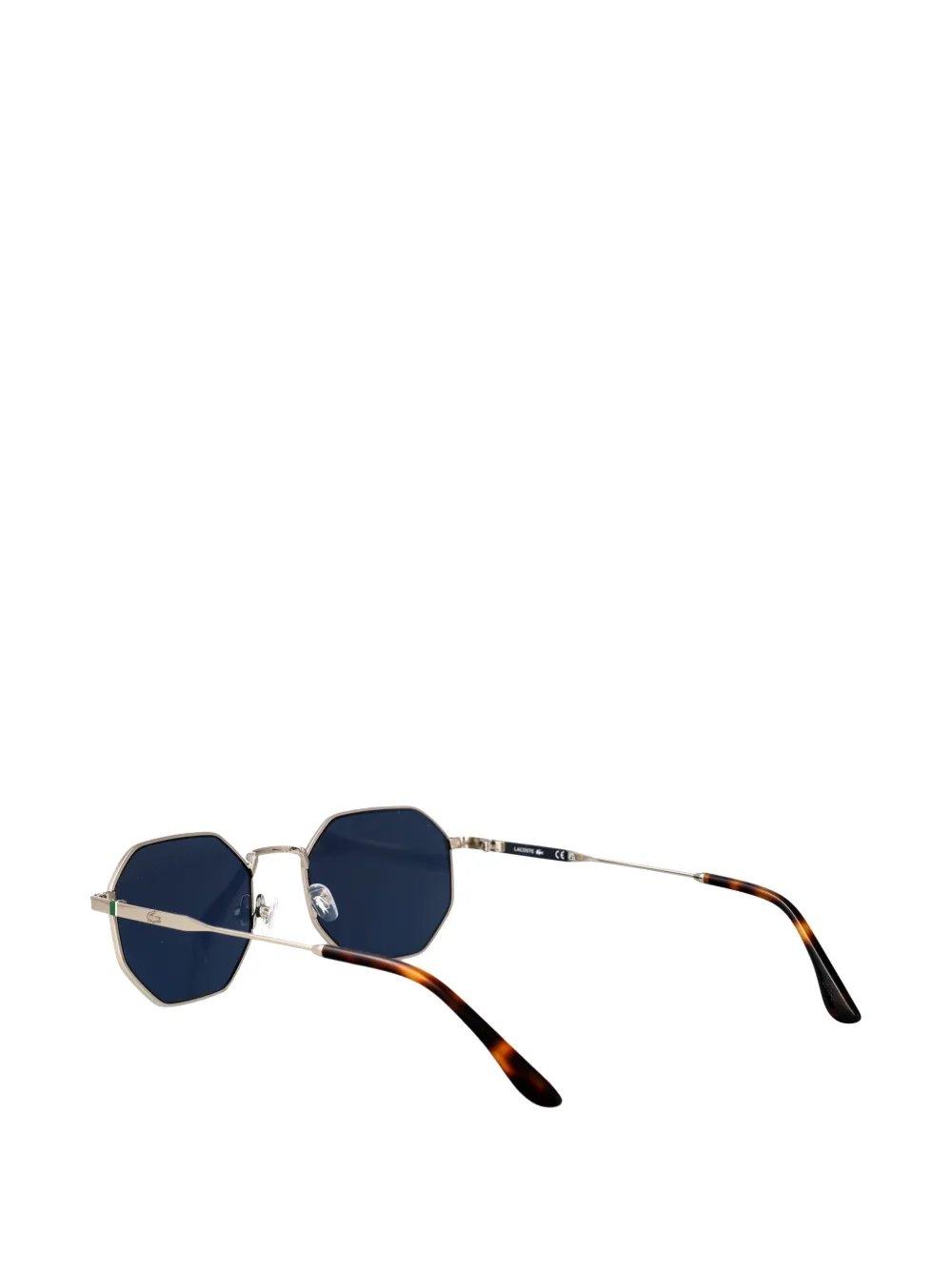 Lacoste Zonnebril met geometrisch montuur Zilver