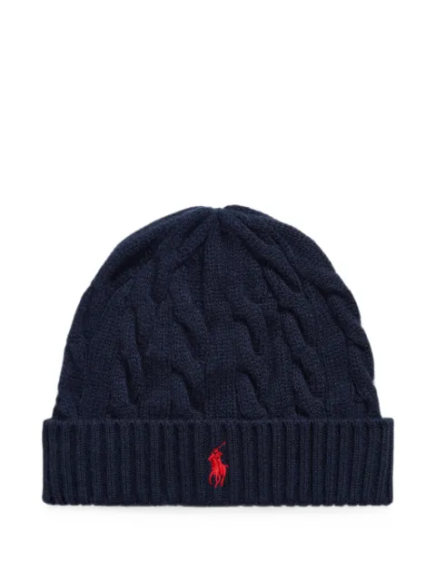 Polo Ralph Lauren gorro en tejido de ochos