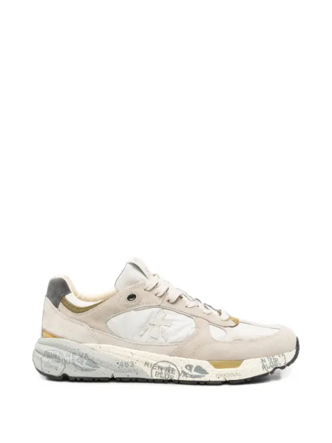 Premiata Mase suede-panelled sneakers