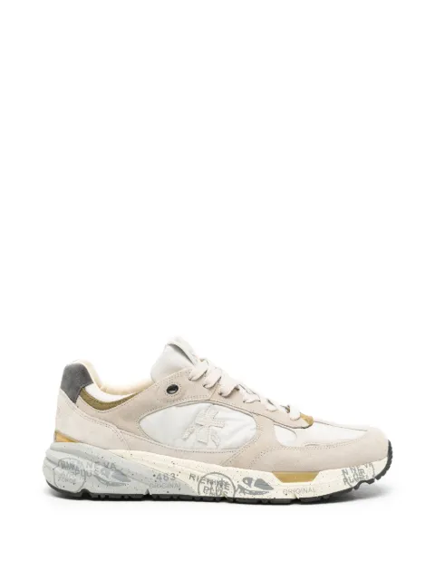 Premiata Mase suede-panelled sneakers