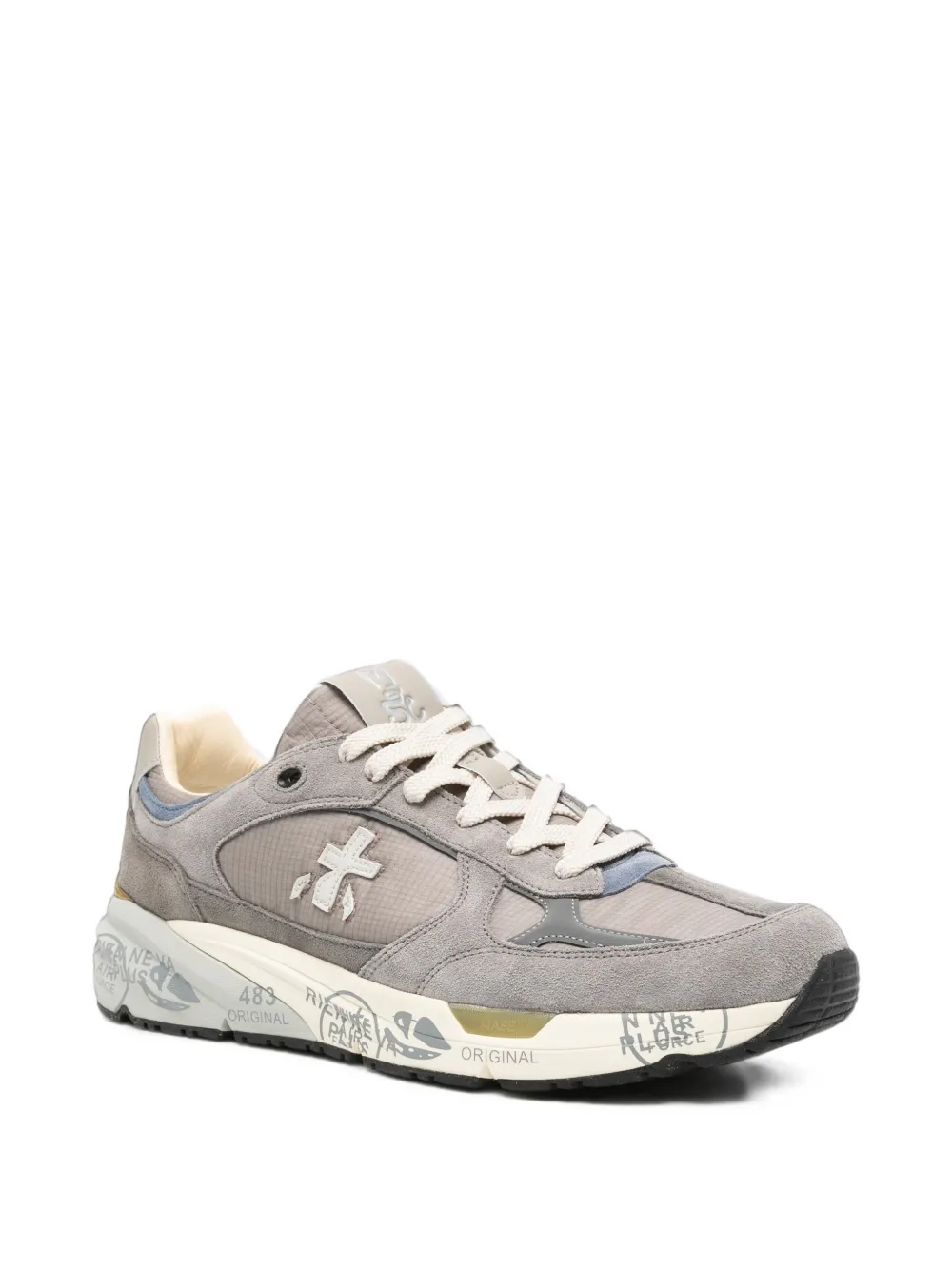 Premiata Mase suede leather sneakers Grijs