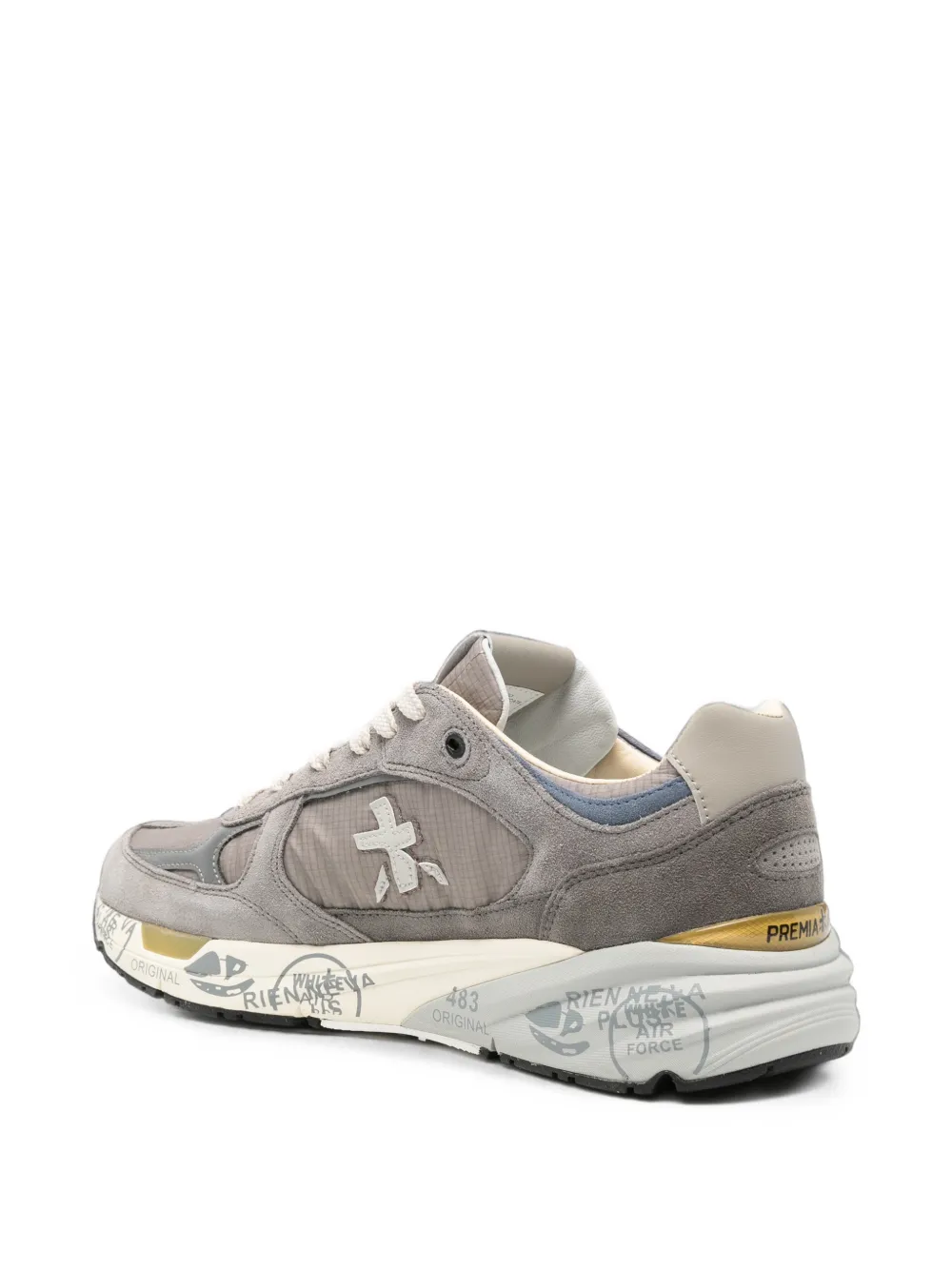 Premiata Mase suede leather sneakers Grijs