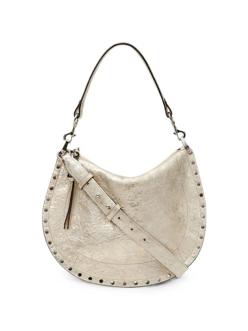 ISABEL MARANT Oskan Soft Zip tas met schouderband Goud