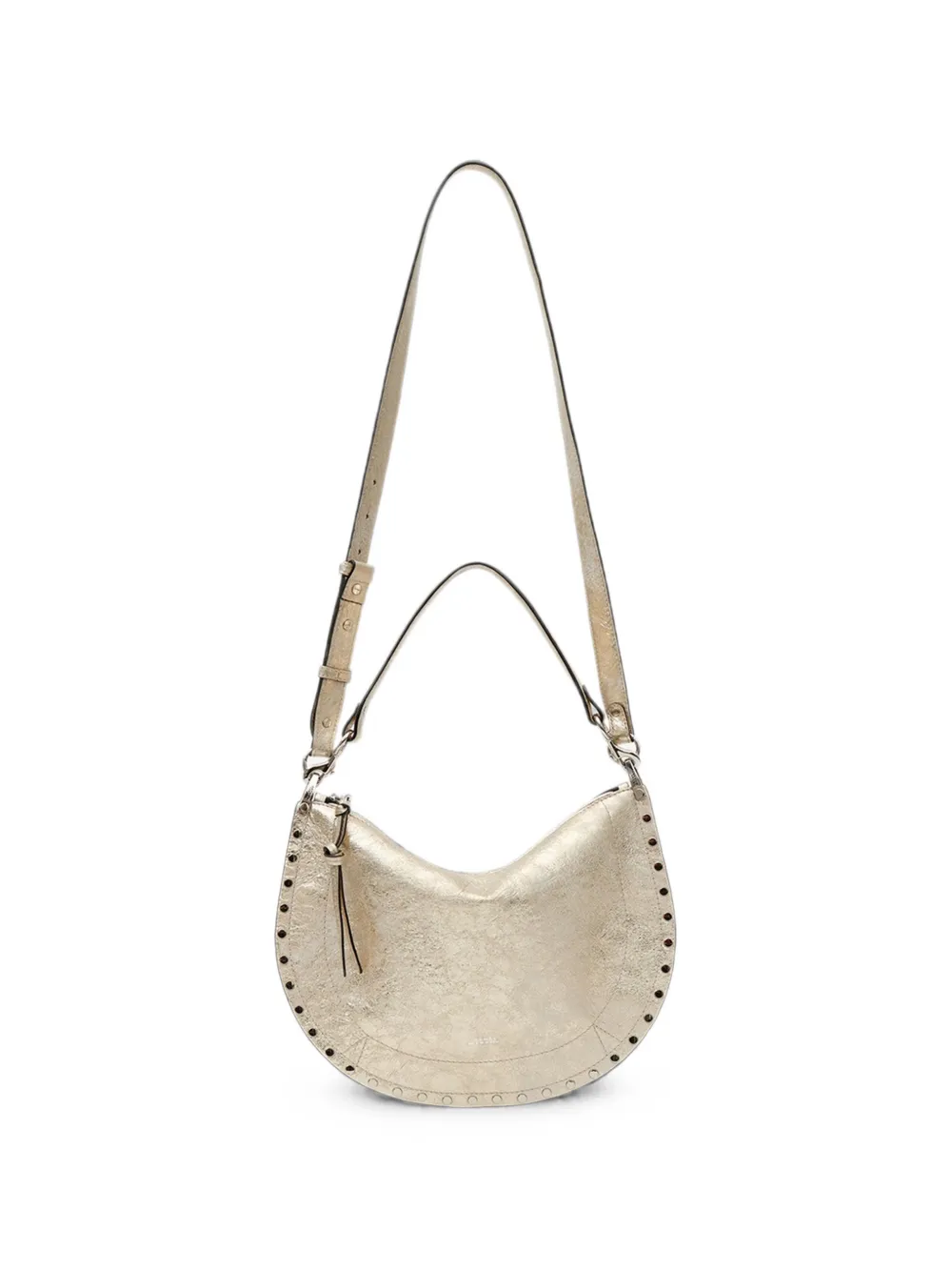 ISABEL MARANT Oskan Soft Zip tas met schouderband Goud