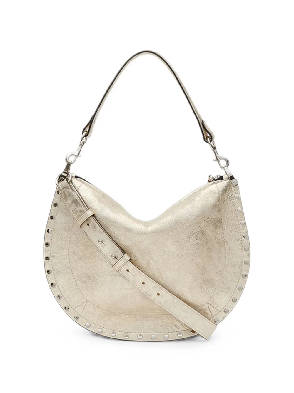 ISABEL MARANT Oskan Soft Zip tas met schouderband Goud