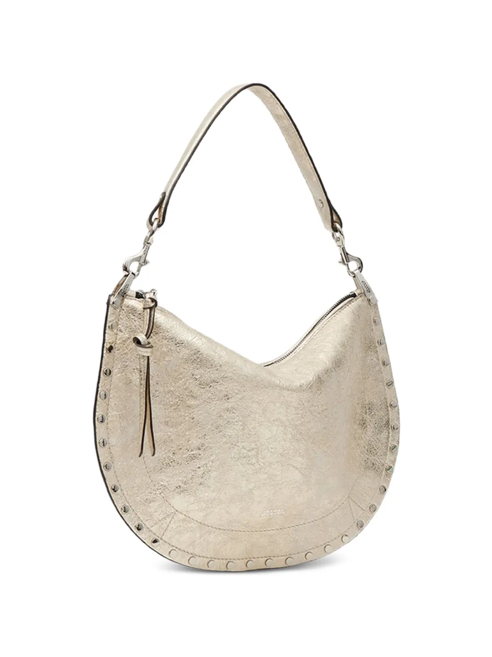 Isabel Marant Oskan Soft Zip Shoulder Strap Bag In Neutral