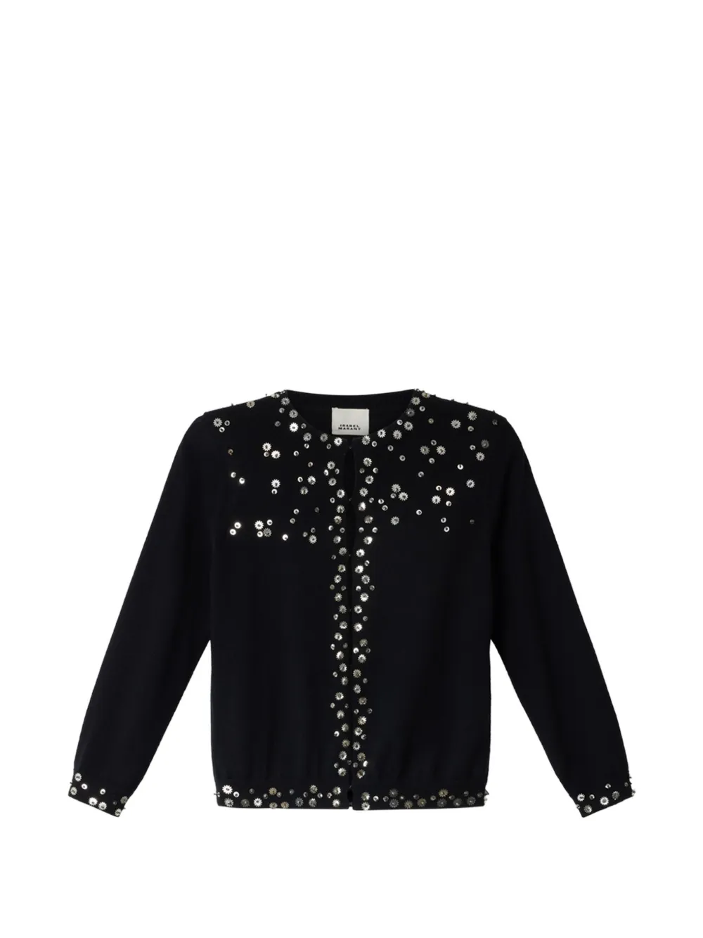 ISABEL MARANT Amaria sequined fine-knit cashmere-silk cardigan - Schwarz
