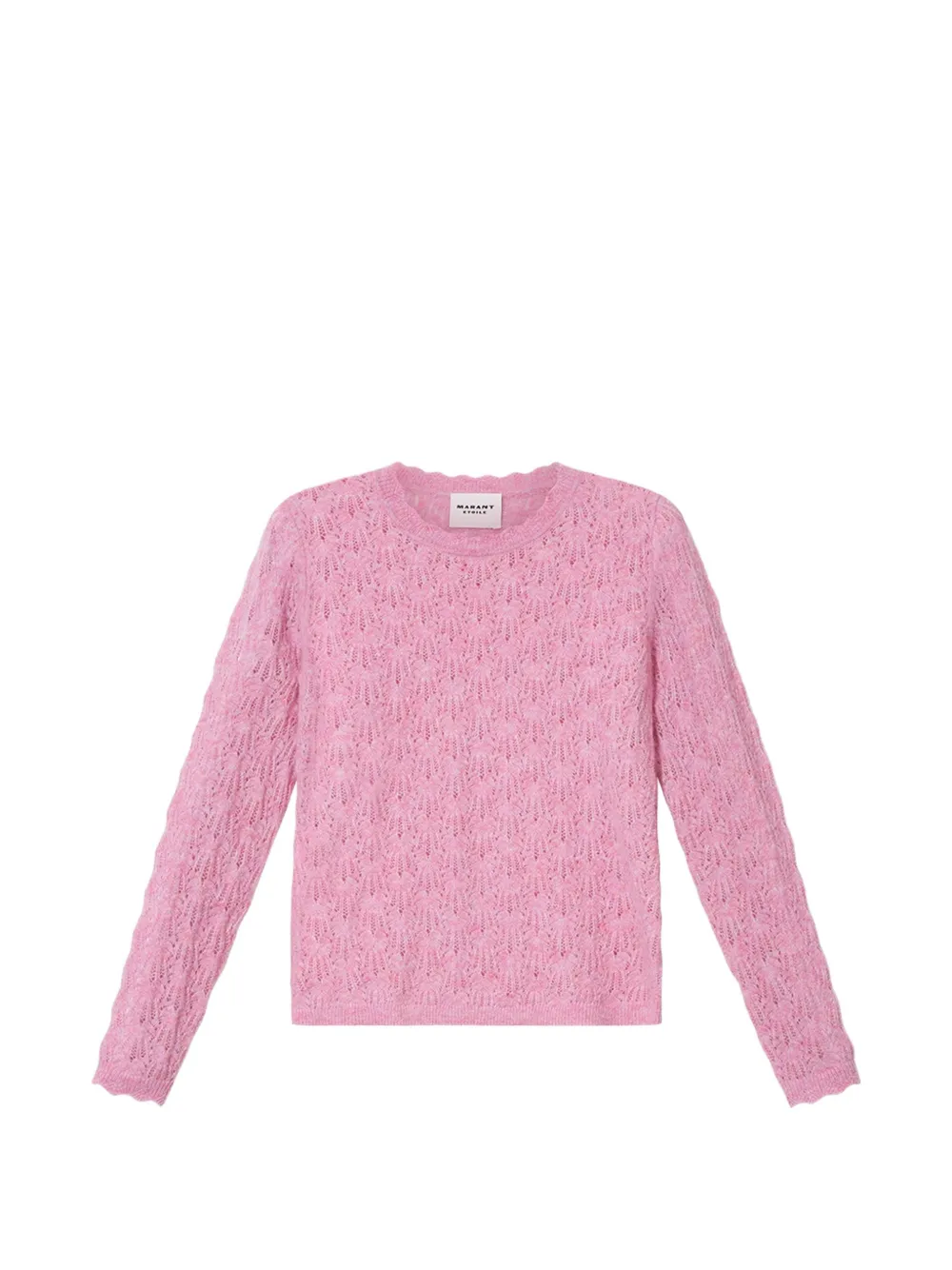 MARANT ÉTOILE Obeline openwork knit sweater - Rosa
