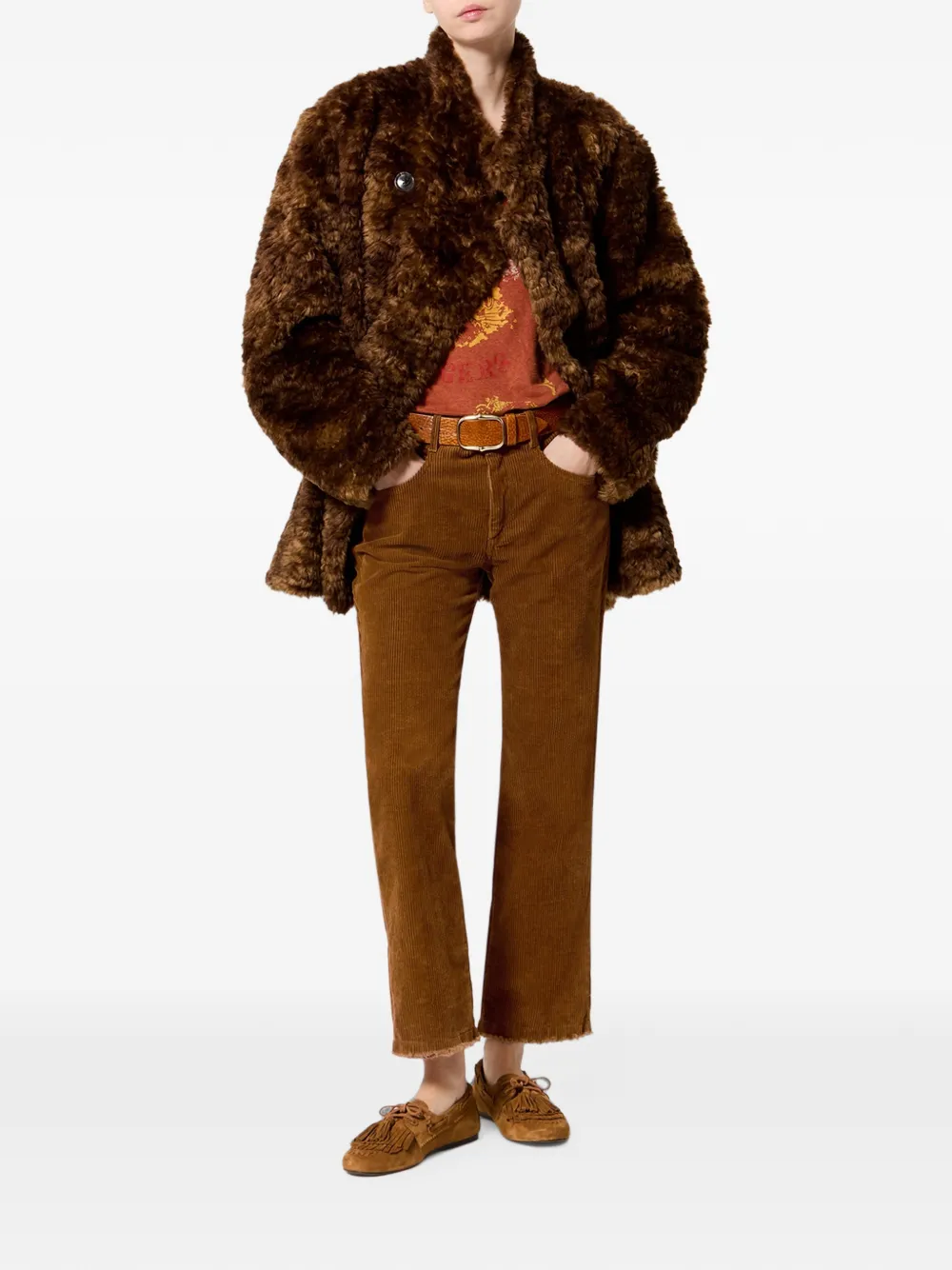 MARANT ÉTOILE Ruthie Trousers in Brown, view 2