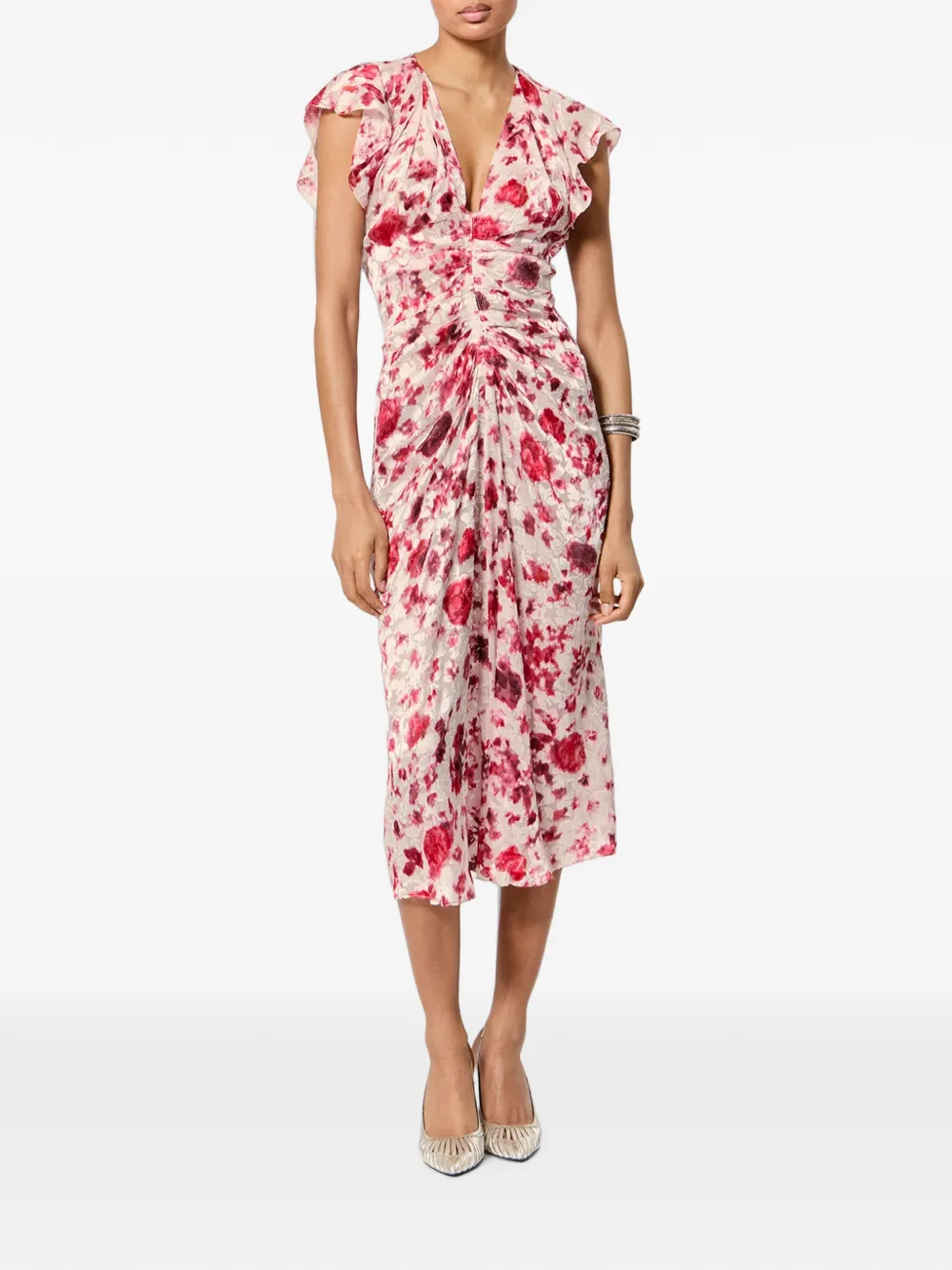 ISABEL MARANT Lyndsay jurk Roze