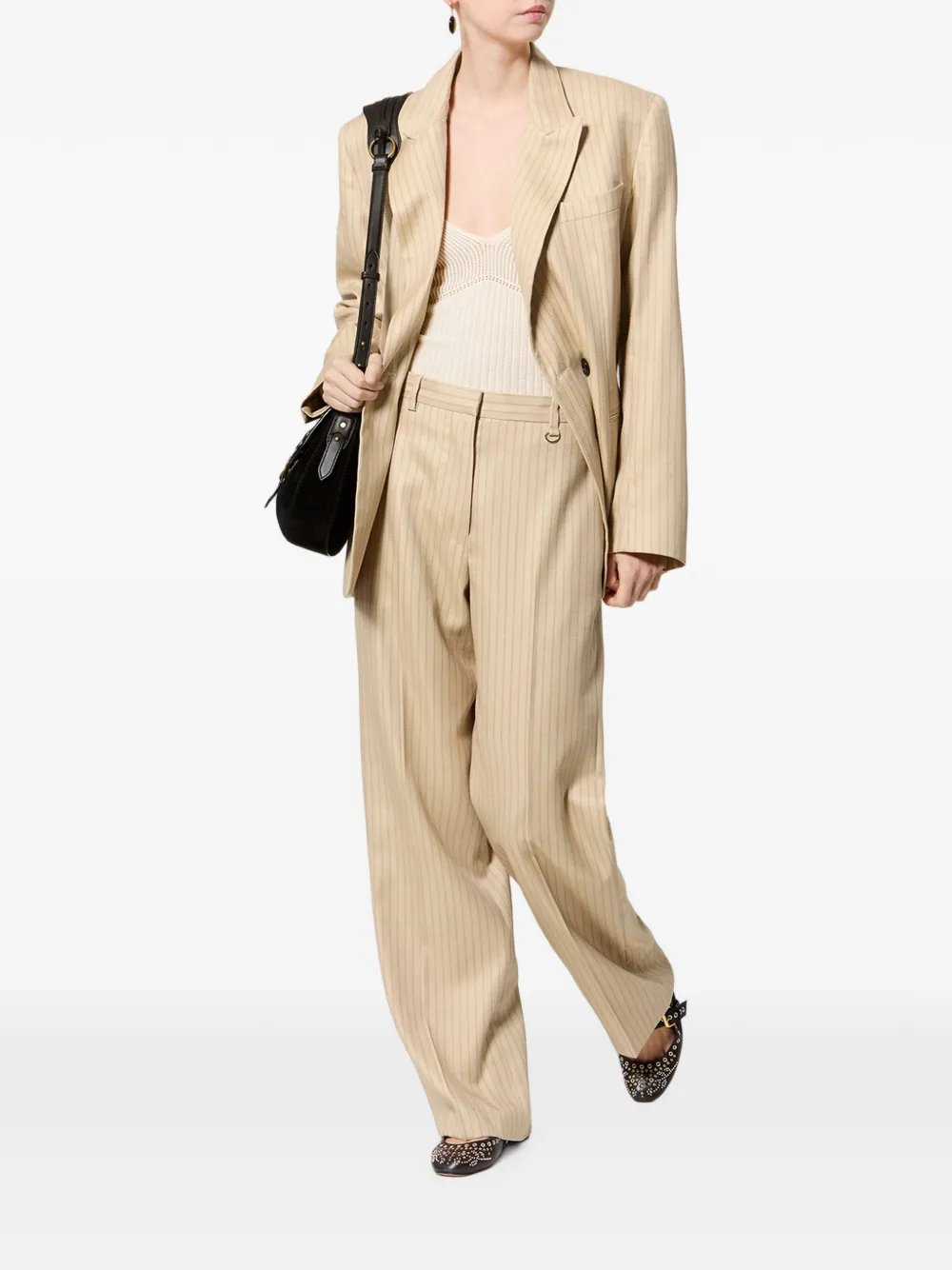 ISABEL MARANT Noanda broek Beige