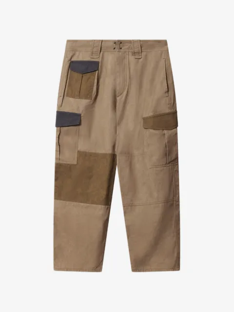 MARANT ÉTOILE patchwork cotton cargo pants