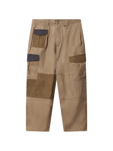 MARANT ÉTOILE patchwork cotton cargo pants