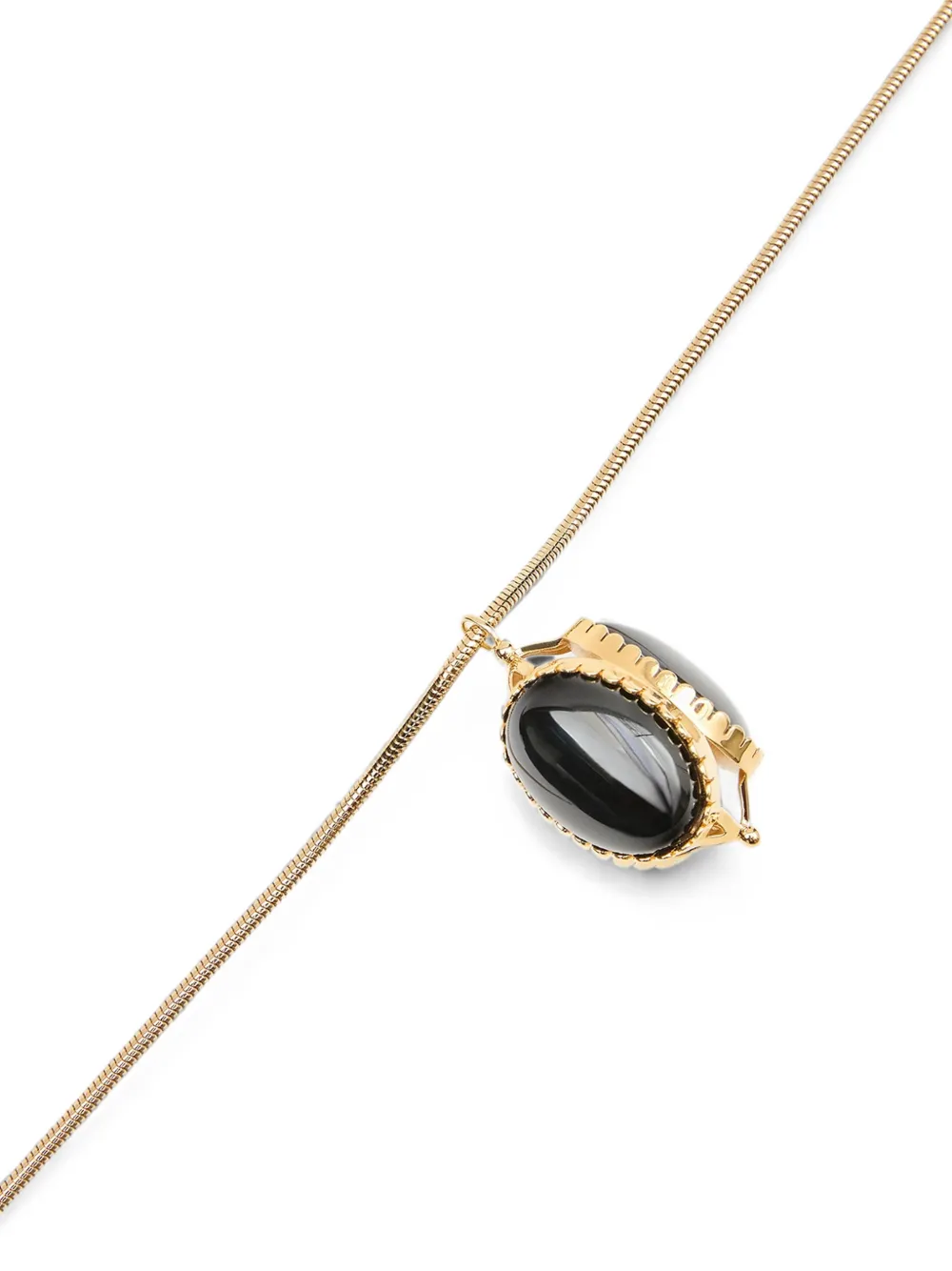 ISABEL MARANT Hanae Long Necklace in Gold, view 3