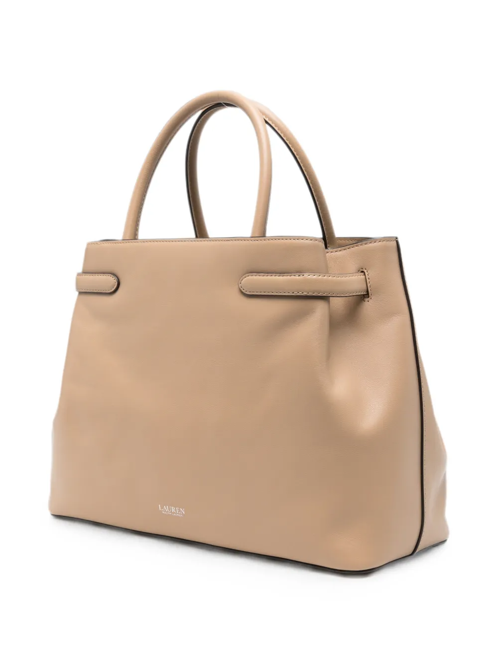 Lauren Ralph Lauren Shopper met logoplakkaat Beige