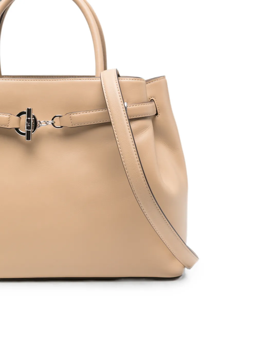 Lauren Ralph Lauren Shopper met logoplakkaat Beige
