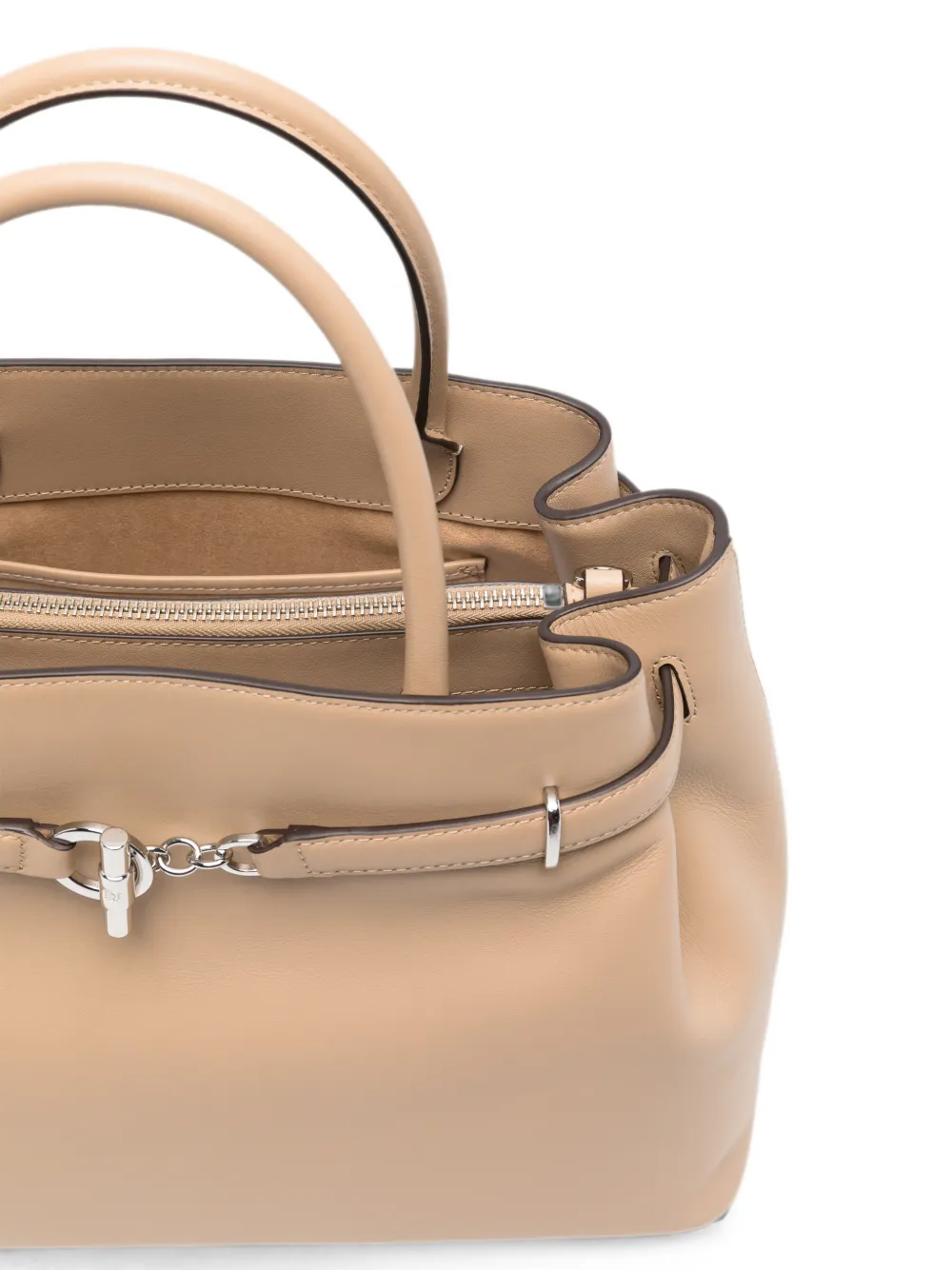 Lauren Ralph Lauren Shopper met logoplakkaat Beige