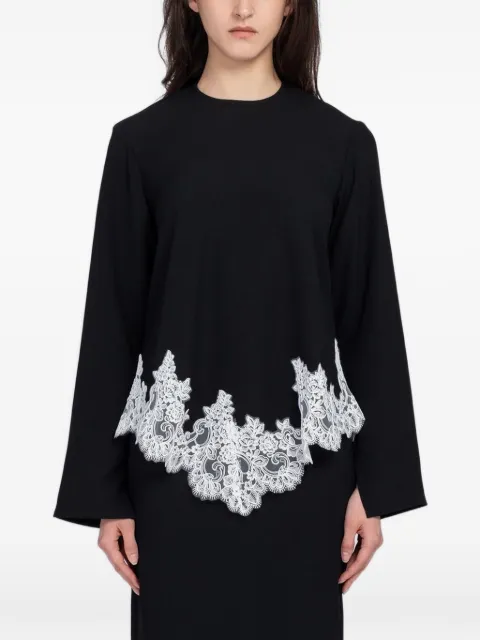 Beaufille Marni lace-trim blouse
