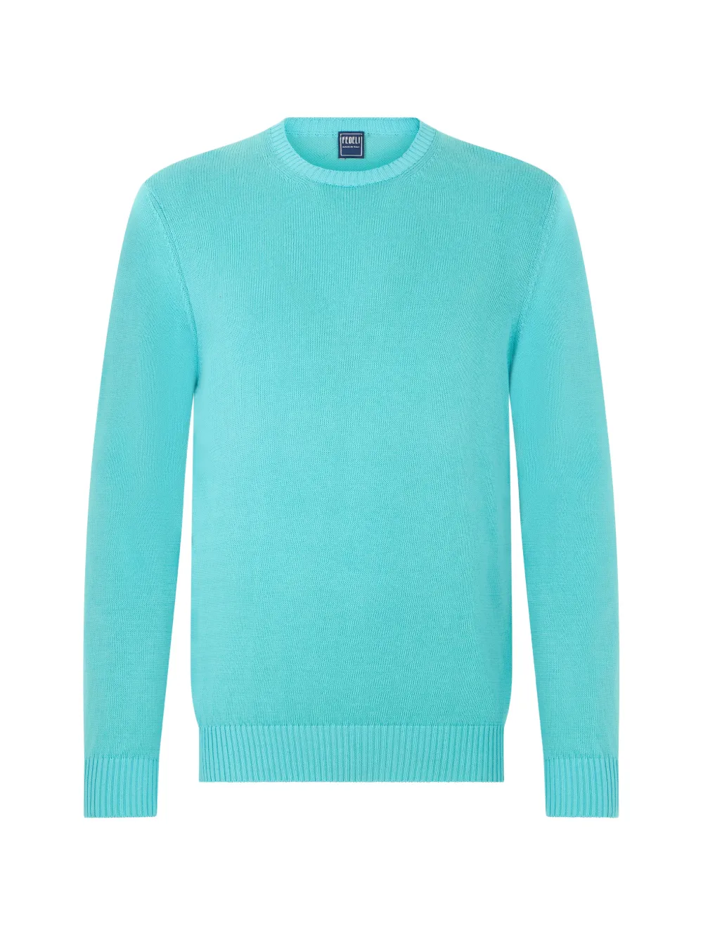 Fedeli crew-neck long-sleeve sweater - Blau