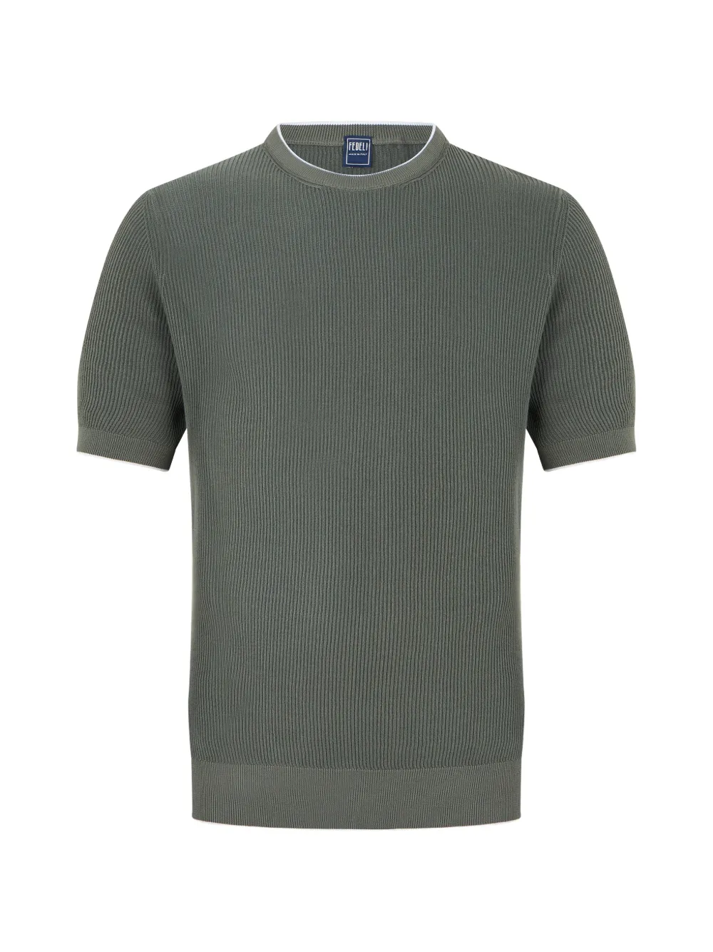 Fedeli ribbed-knit T-shirt - Verde