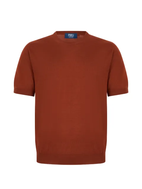 Fedeli short-sleeved round-neck T-shirt