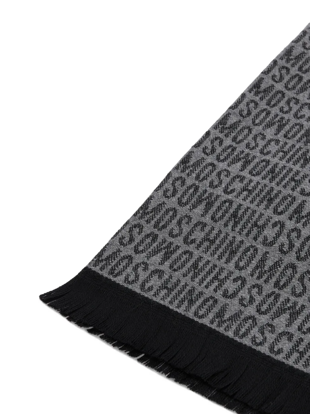 Moschino Sjaal met logo-jacquard Grijs