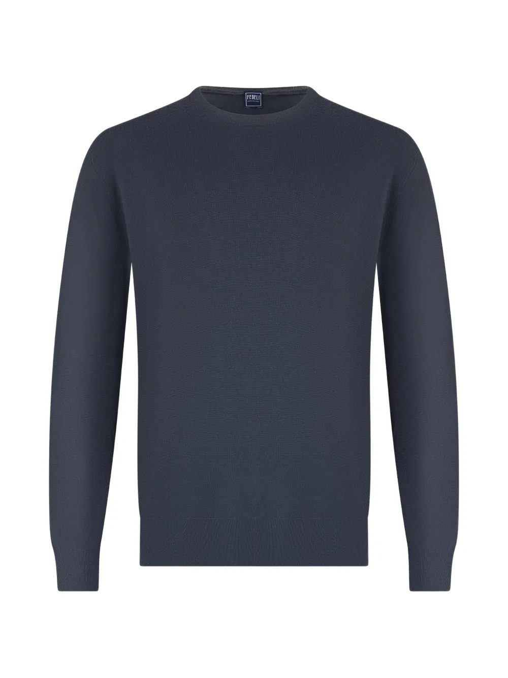 Fedeli crew-neck long-sleeve sweater - Blau