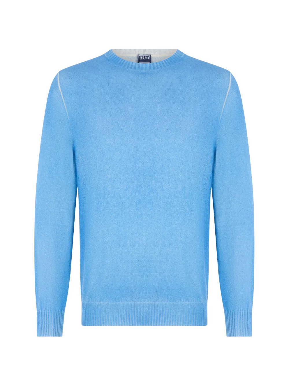 Fedeli crew-neck cashmere sweater - Blu