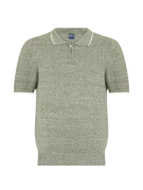 Fedeli zip-fastening short-sleeve polo shirt