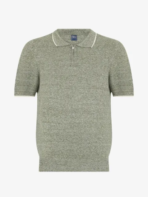 Fedeli zip-fastening short-sleeve polo shirt