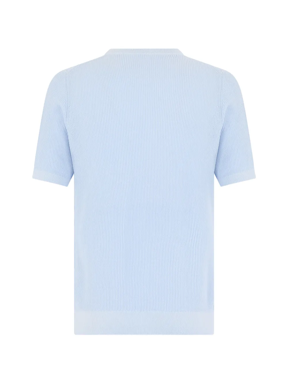 Fedeli Katoenen T-shirt met ronde hals Blauw