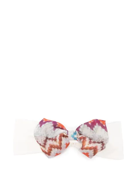 Missoni Kids zigzag-print bow headband