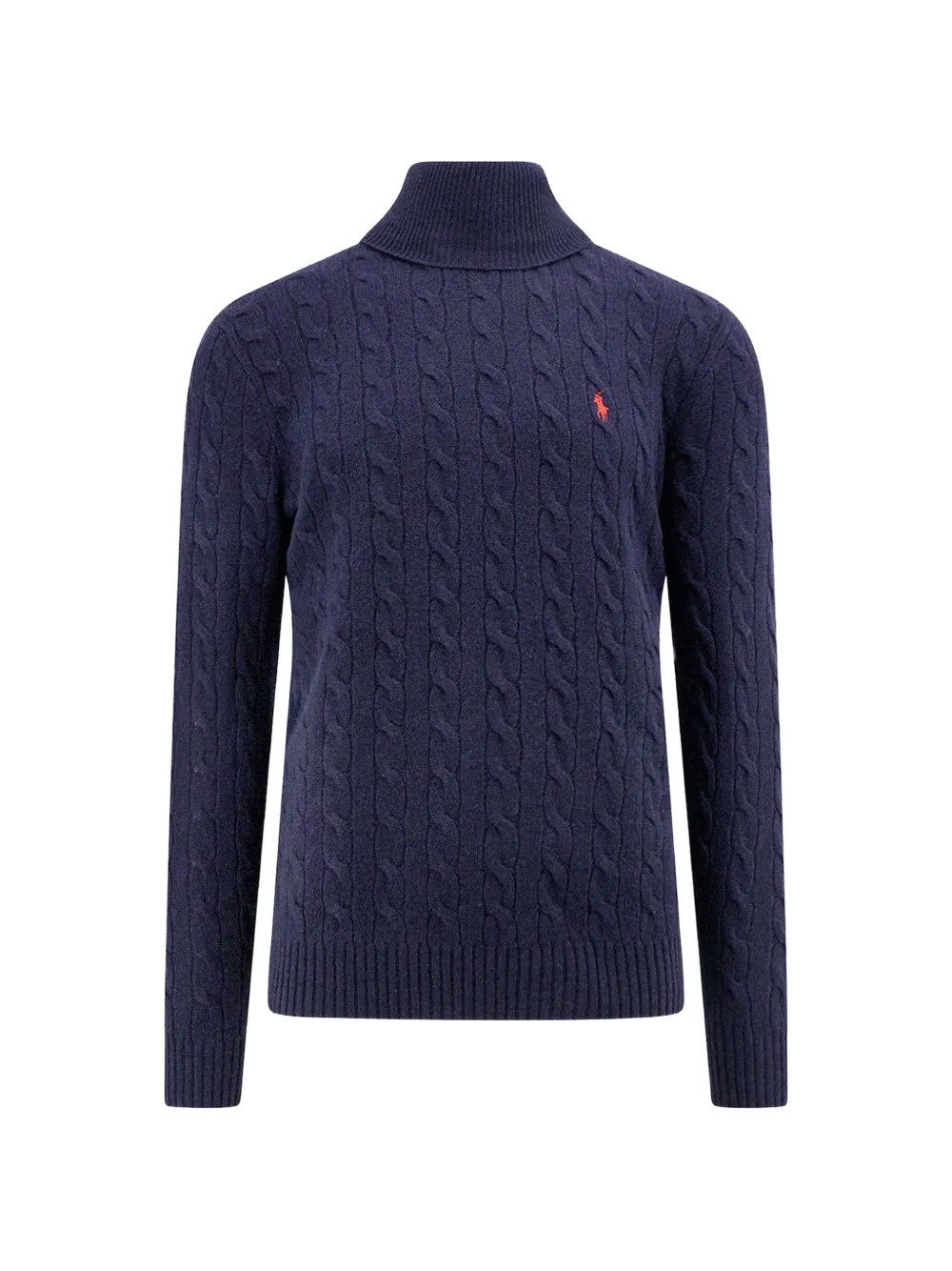Polo Ralph Lauren cable-knit turtleneck sweater - Blu