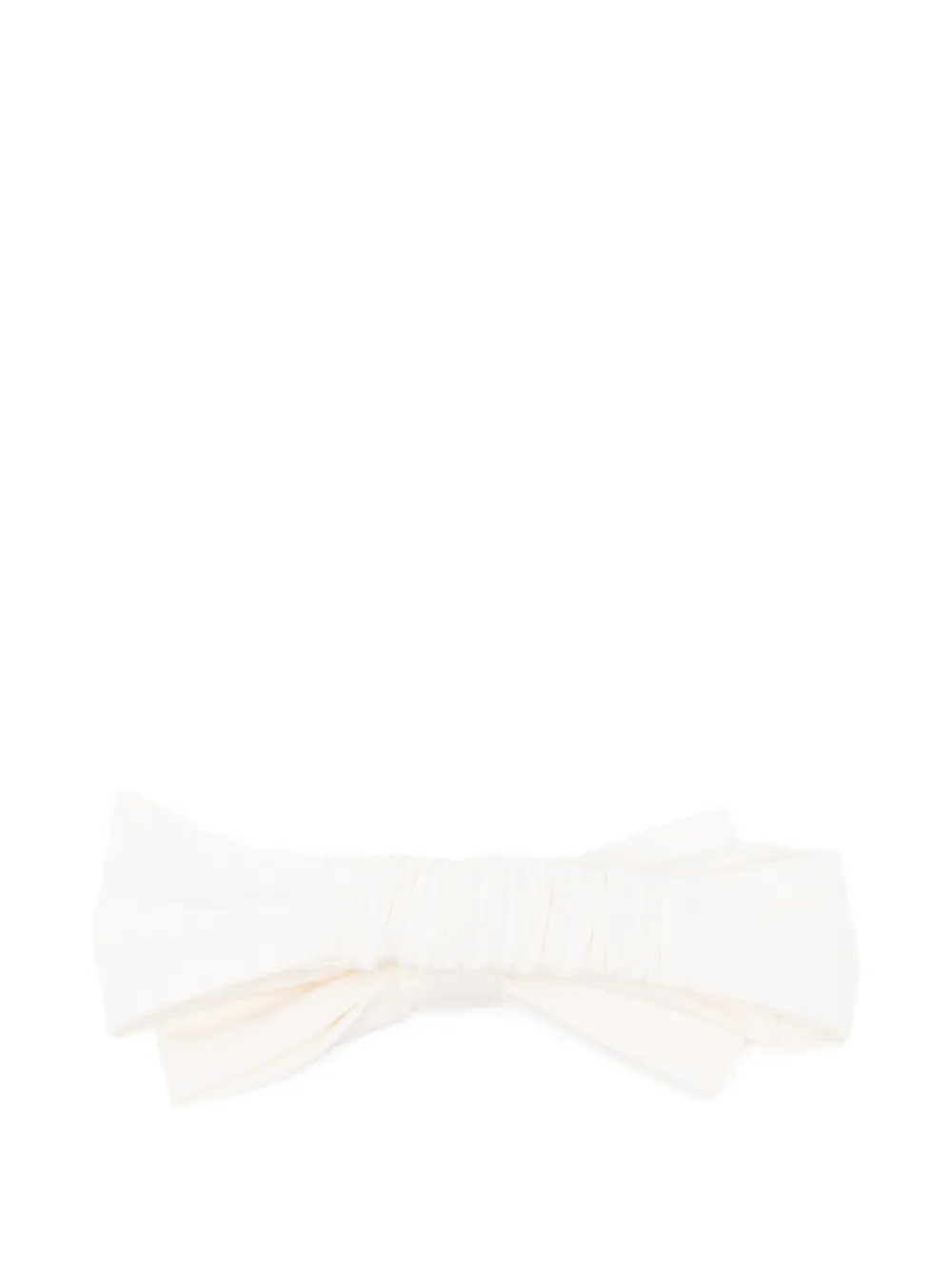 Balmain Kids Haarband met strik-detail en logo-print Beige